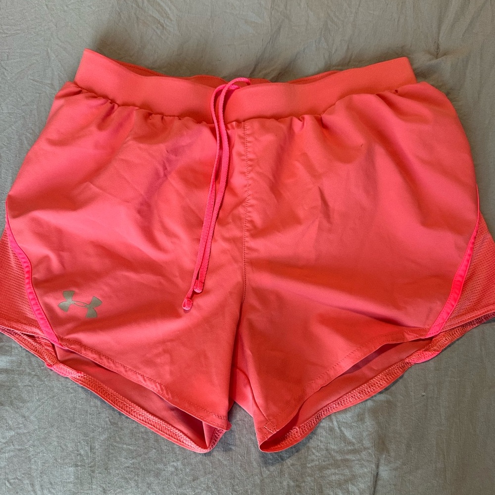 Under Armour Pink Athletic Shorts Lightweight Performance